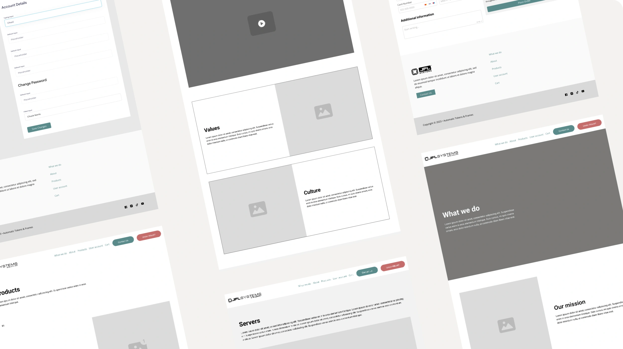 JFL Consulting Wireframes