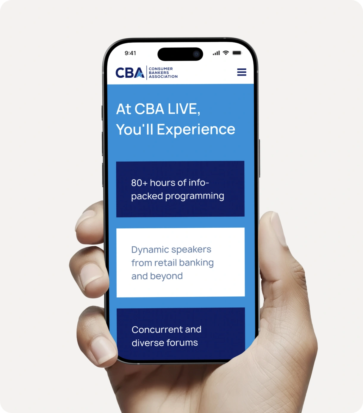 Consumer Bankers Association UI-UX 1