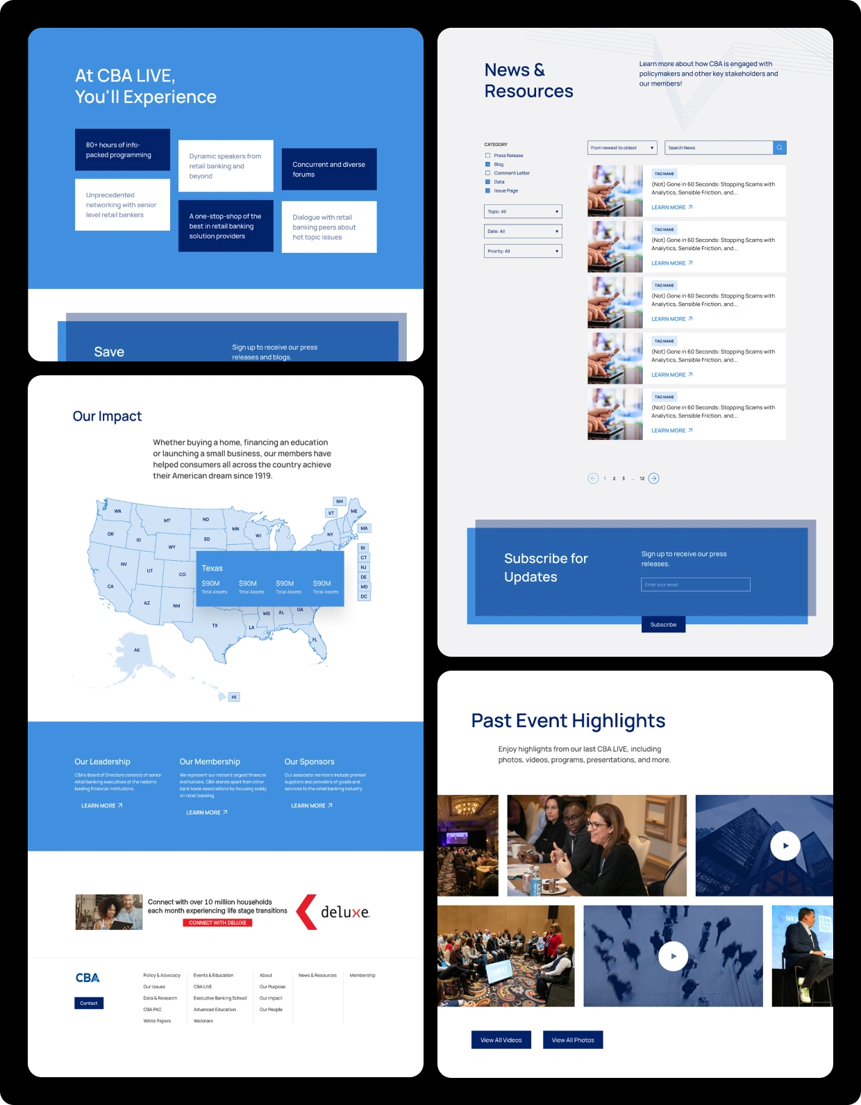 Consumer Bankers Association UI-UX Large