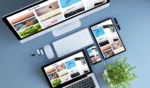 Portfolio website displayed across desktop, tablet, and mobile screens, representing how portfolio pages can support sales, proof, case studies, and conversions.