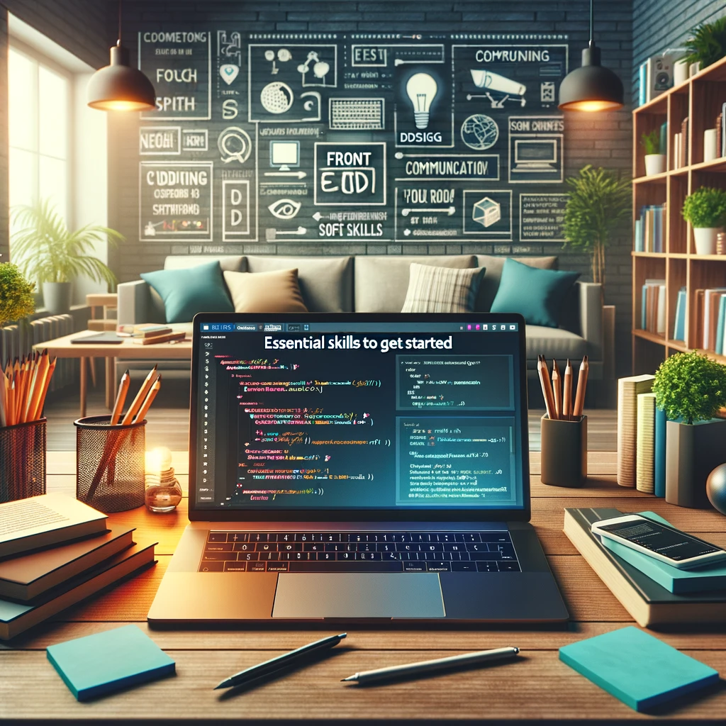 Image representing essential skills in Front End Development